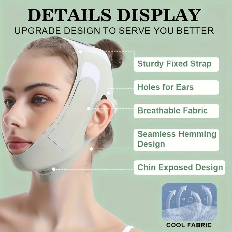 Graphene V-Shape Face Lift Band Adjustable Chin Reducer