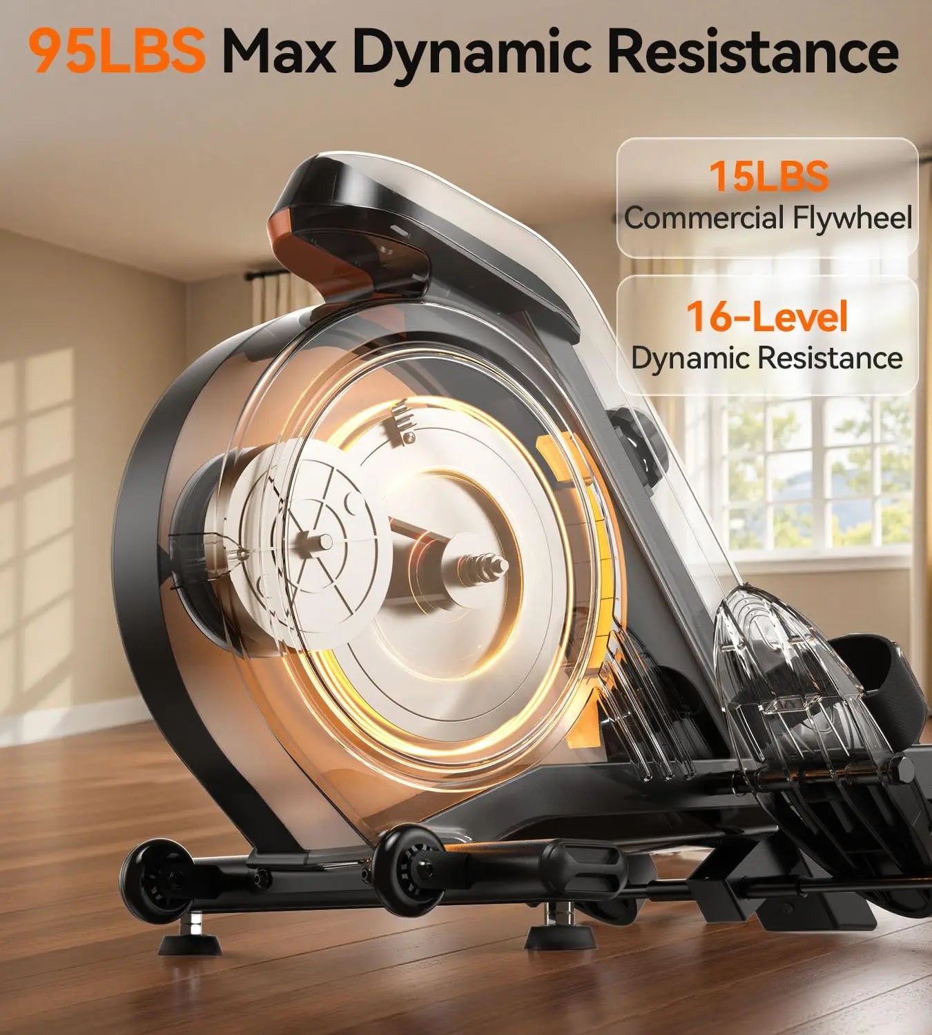 YOSUDA Magnetic Rowing Machine Foldable With Bluetooth And App Support