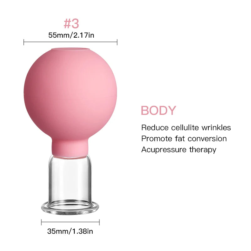 Mokarle Rubber Cupping Face Massager Vacuum Eye Lifting Tool
