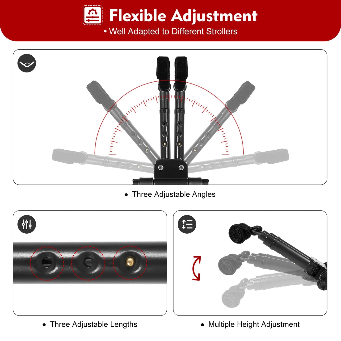 2-In-1 Baby Stroller Board With Seat Universal Connector