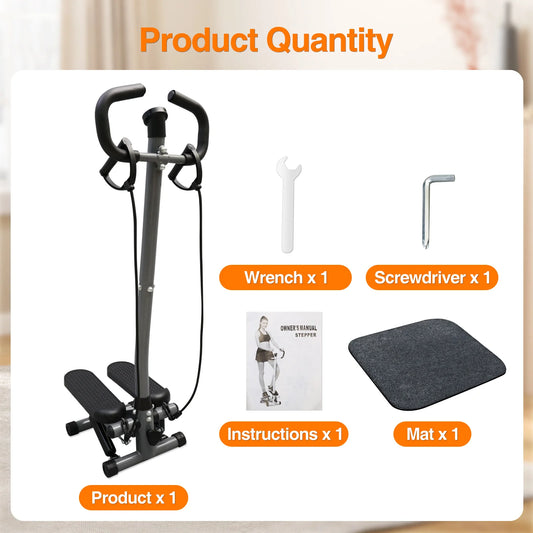 Exercise Stepper Machine With LCD Monitor For Home Gym