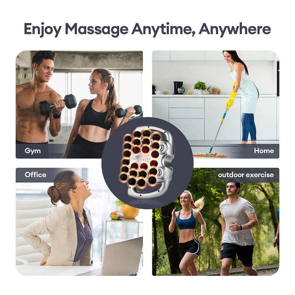 Foreverlily 24-Head Massage Gun With 9 Modes For Full Body Relaxation